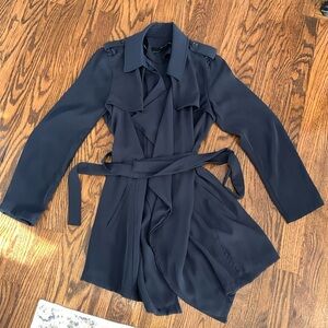 Zara blue dress/trench coat